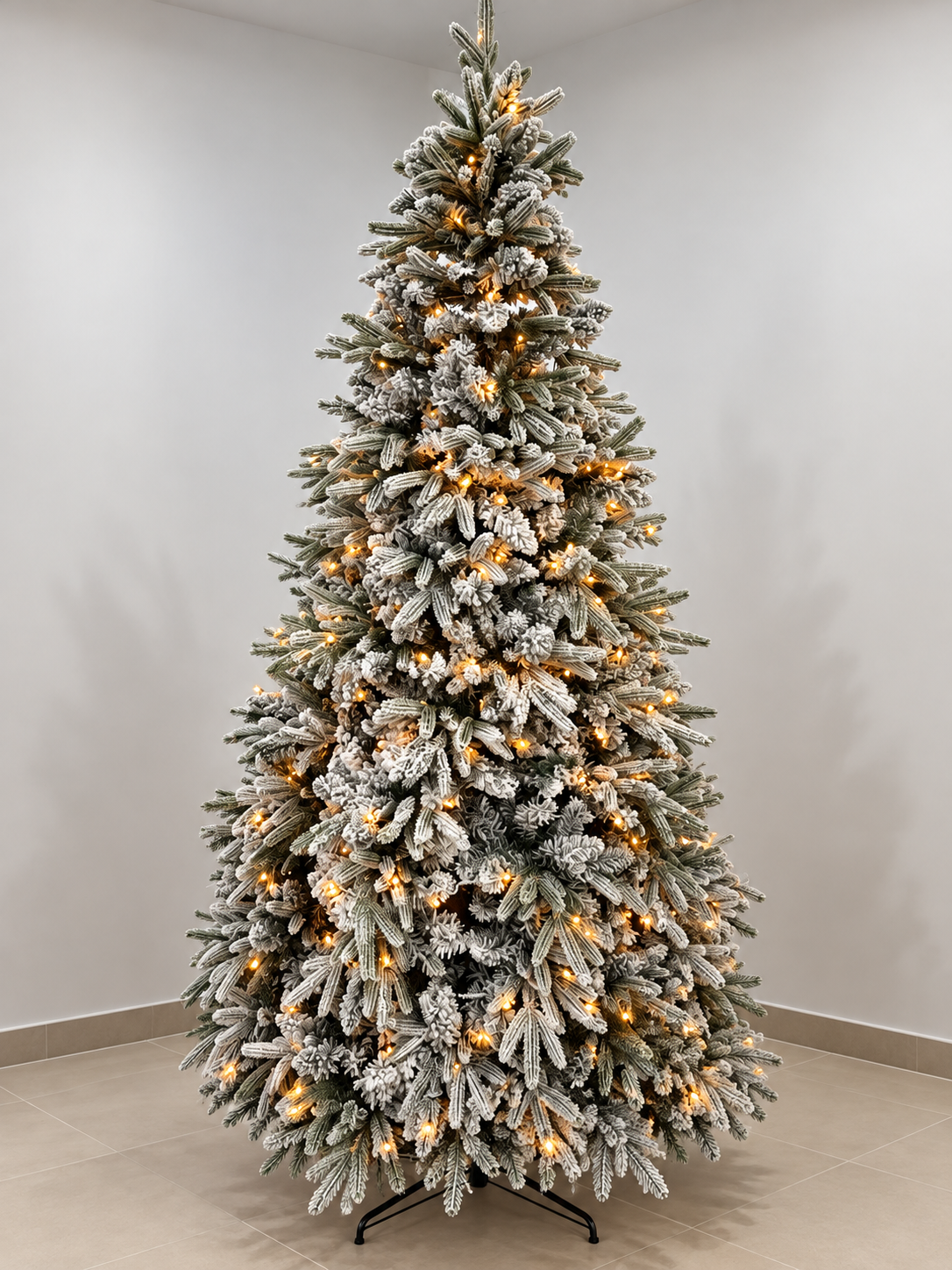 Premium 8ft Pre-Lit PVC Christmas Tree – 2.4m( 8ft)