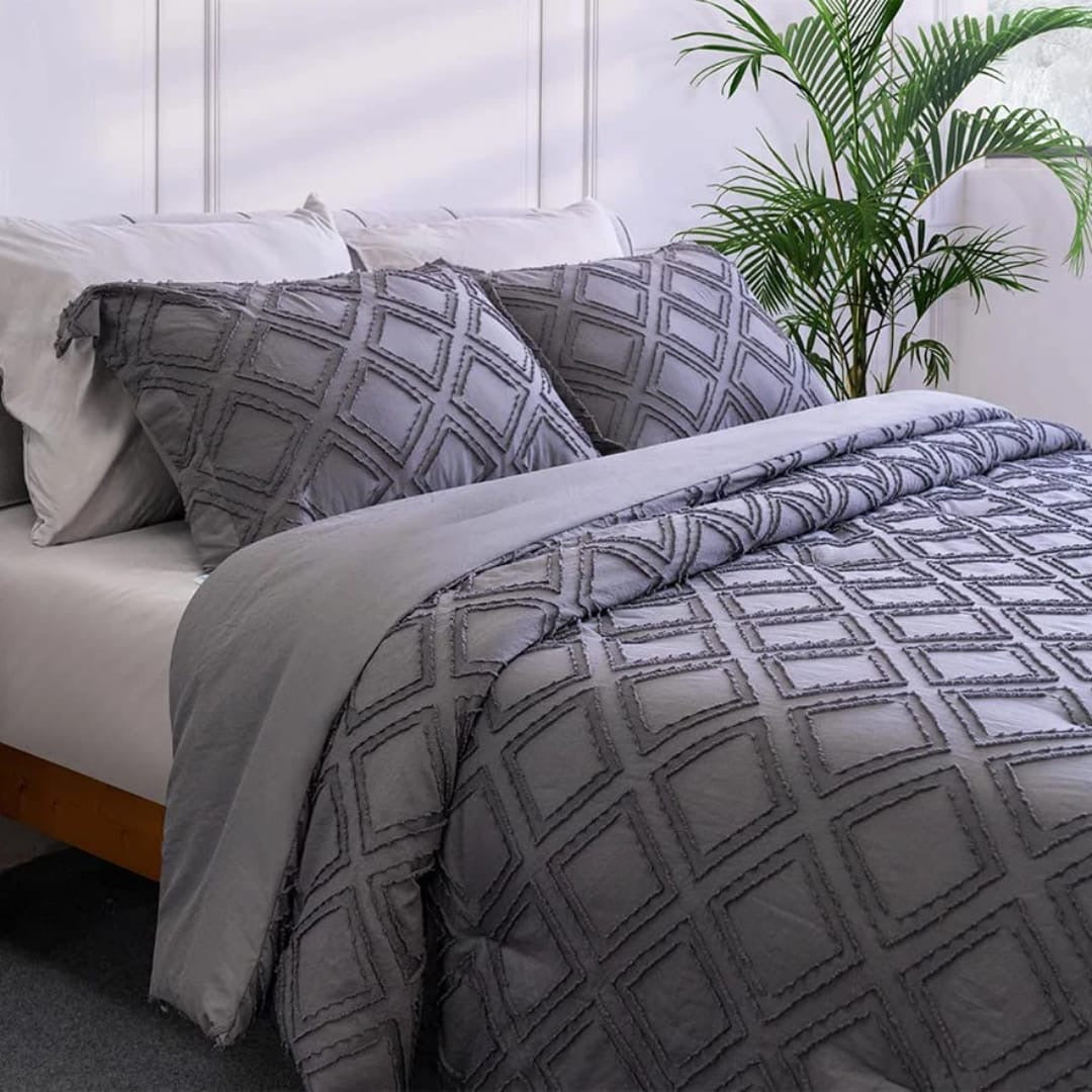 6*7 tufted duvet cover set