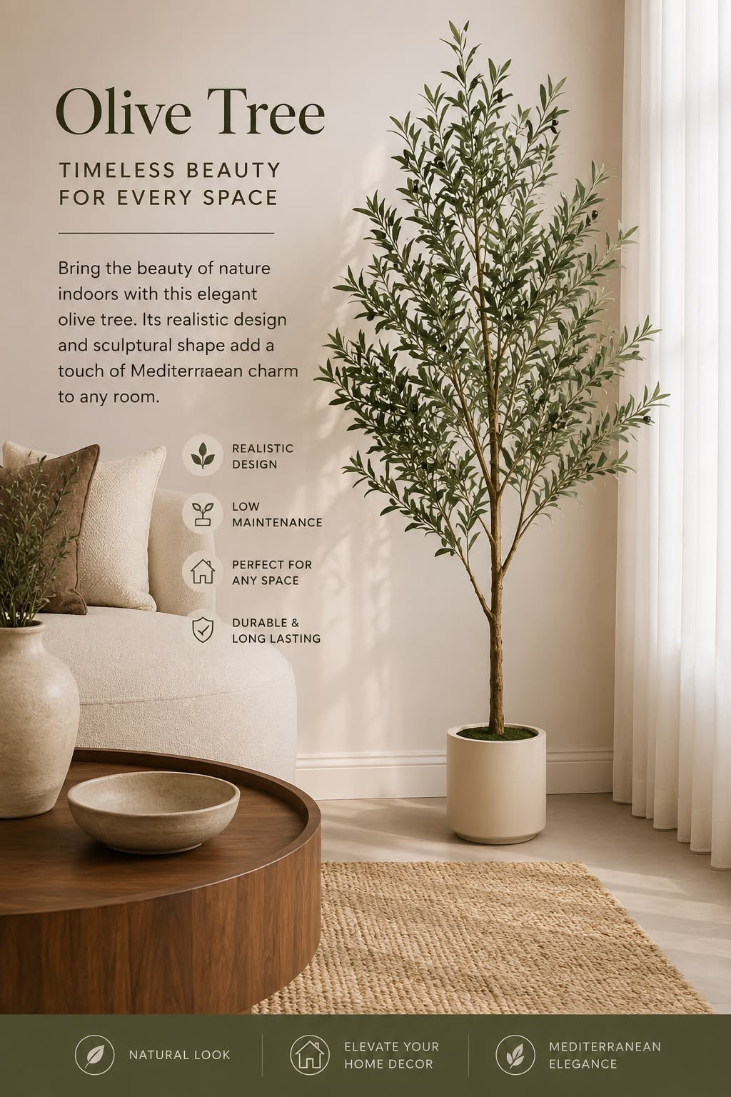 Artificial Olive plant