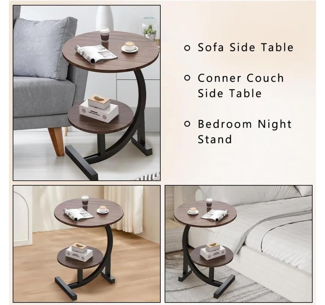 Double layer Shape Side Table