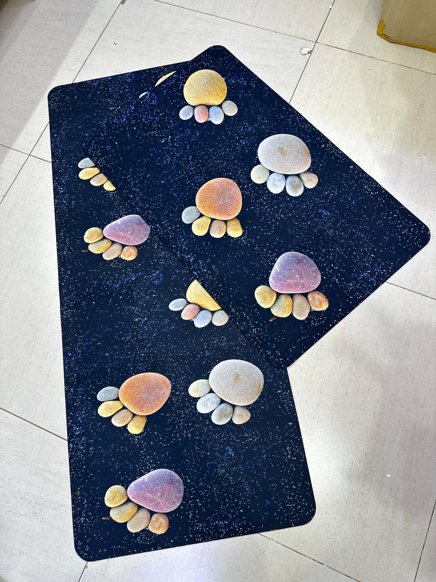 High Quality 2PC Rubber Kitchen Mats (Foot Print)
