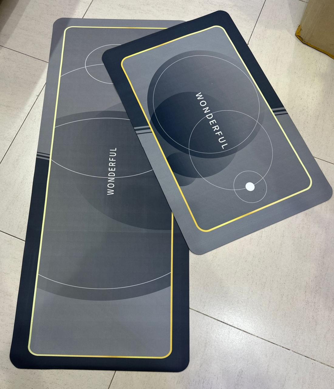 High Quality 2PC Rubber Kitchen Mats