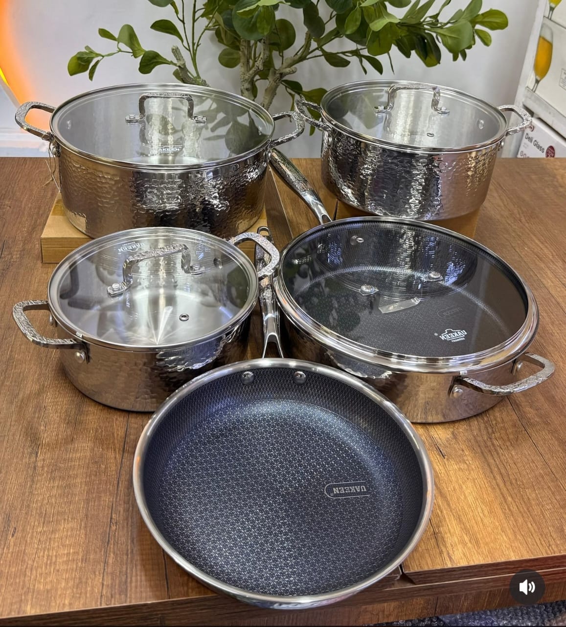 9PCS SET Stainless Steel Cookware