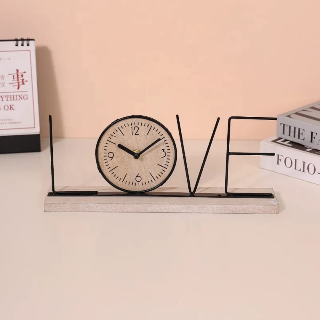 Handmade Creative TV Cabinet Clock