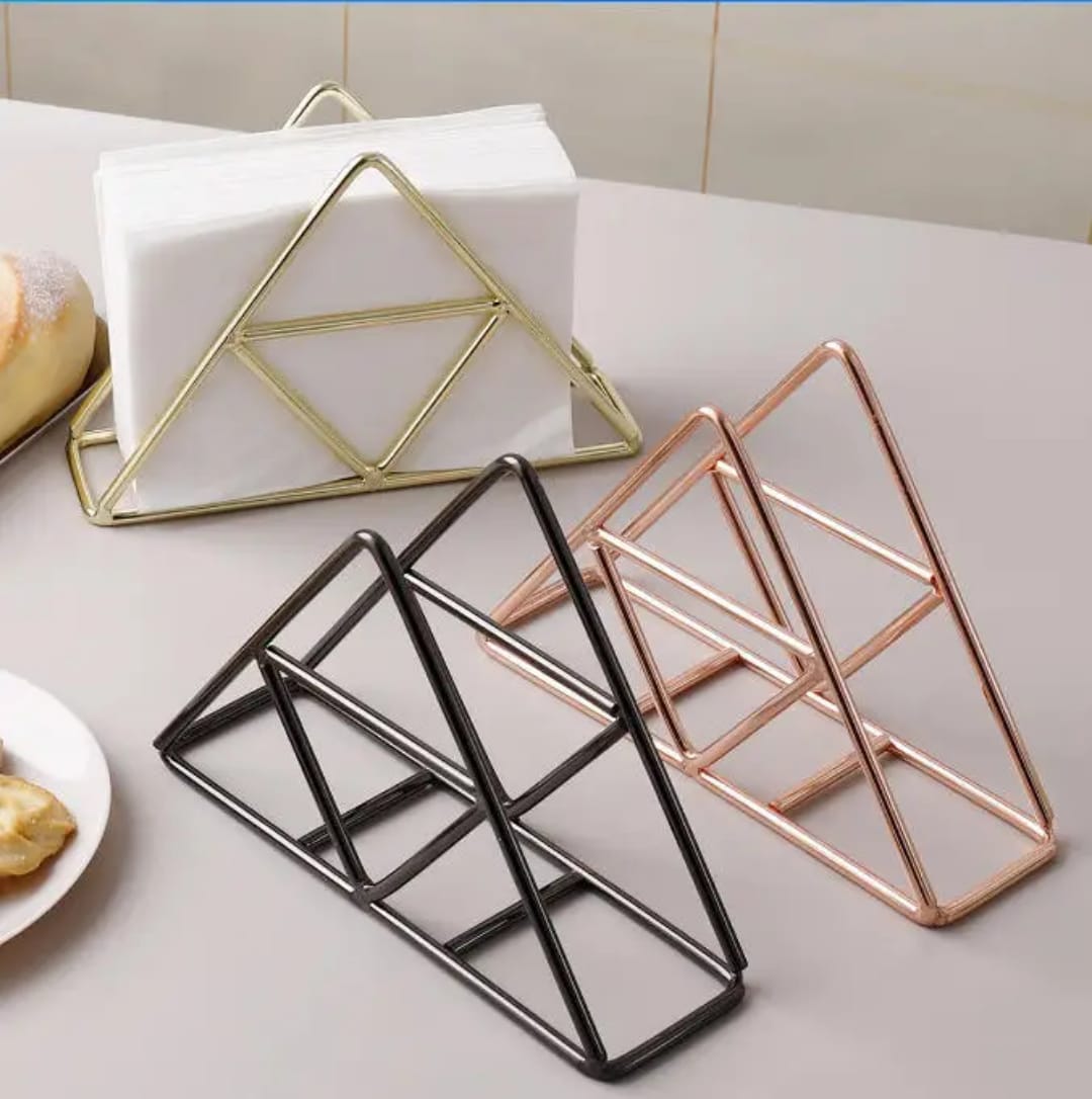Napkin Holder Metal Paper Stand Tissue Dispenser Luxury Retro Table Decoration Freestanding Home Decor