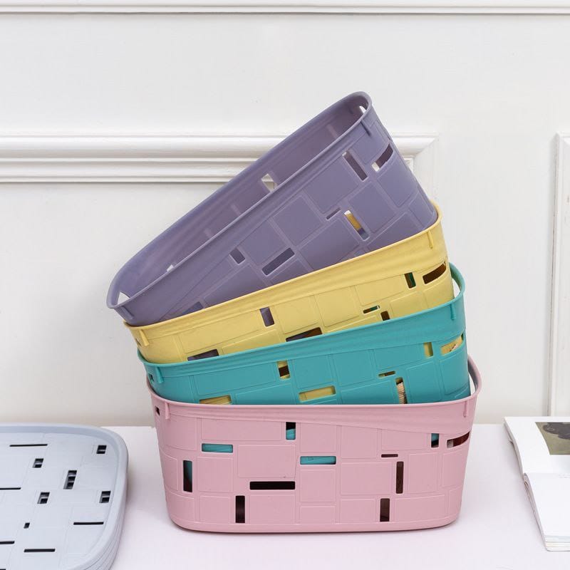 Multipurpose sundries storage baskets with lid