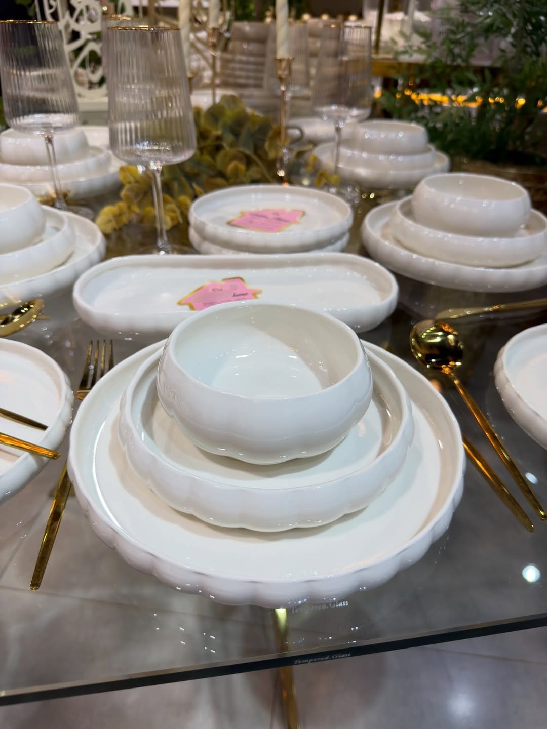 25pcs Elegant Ceramic Dinner Set