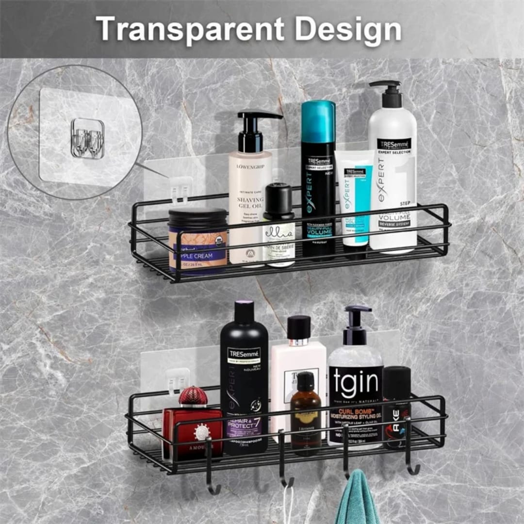 5 Pcs CLEAR Strong Adhesive Waterproof Wall Hooks