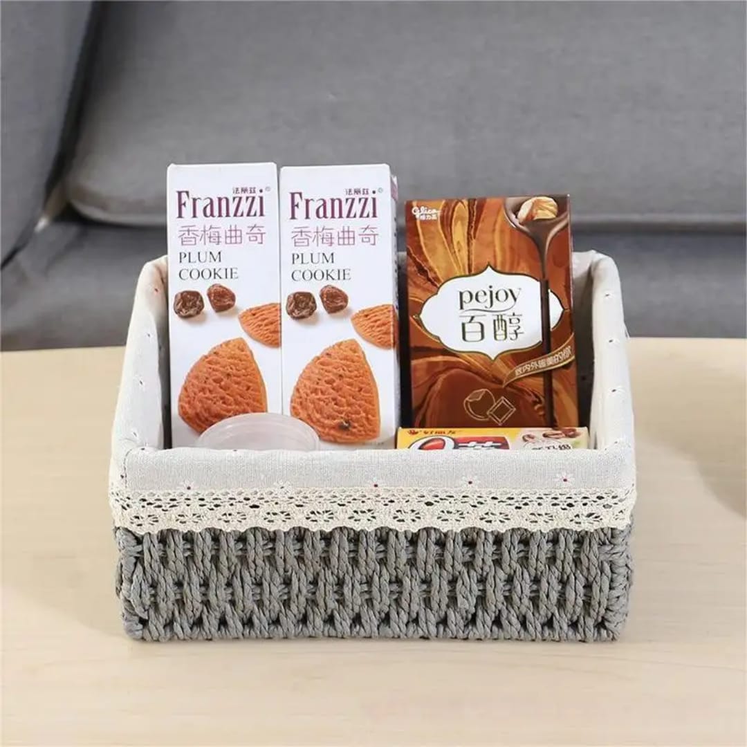 Woven Paper Rope Baskets-