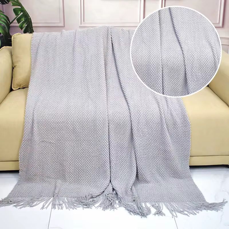 Knitted Light Weight Throw Blanket