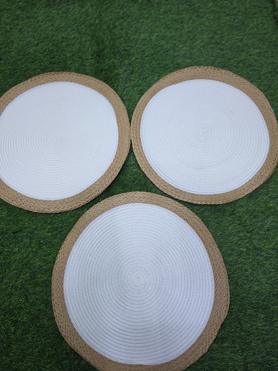 6pcs Round Elegant Braided Table Mats