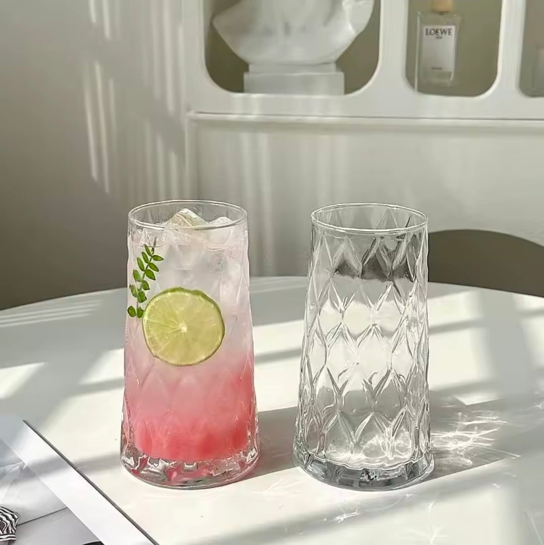 6pcs Diamond Rhobus Multifunctional Glass Cups