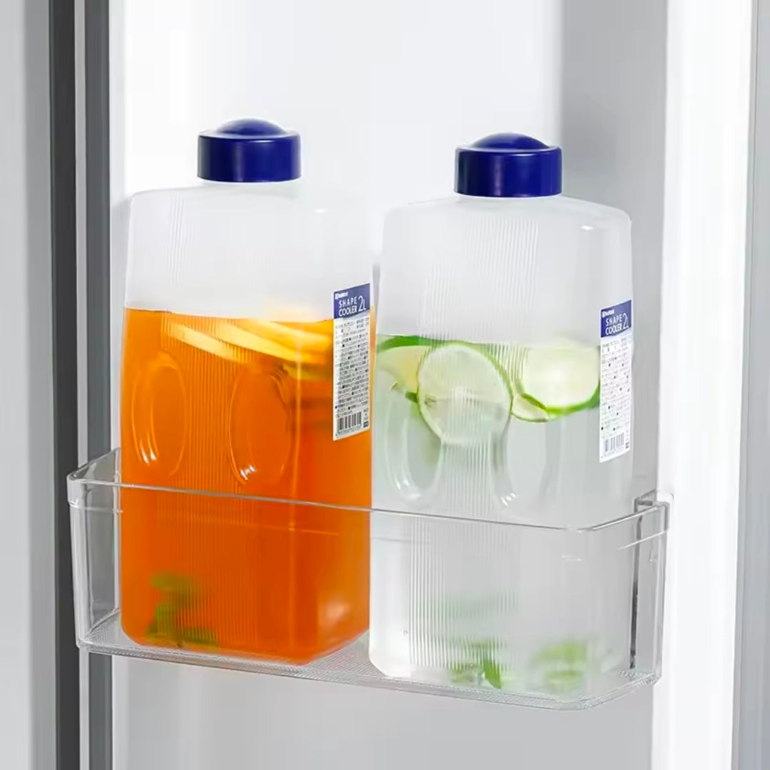 2L Square Plastic Fridge Water Bottle