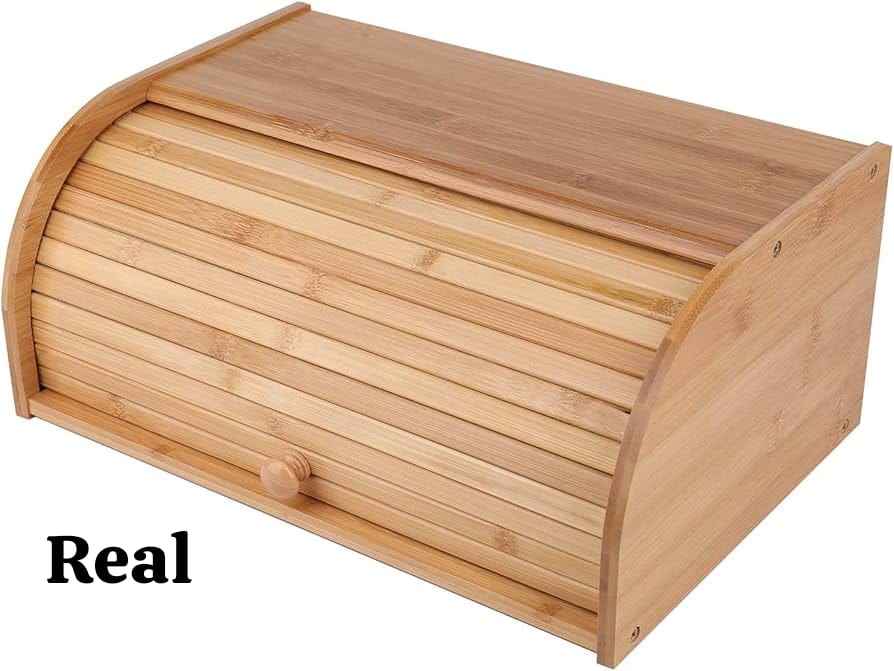 Bamboo bread bin