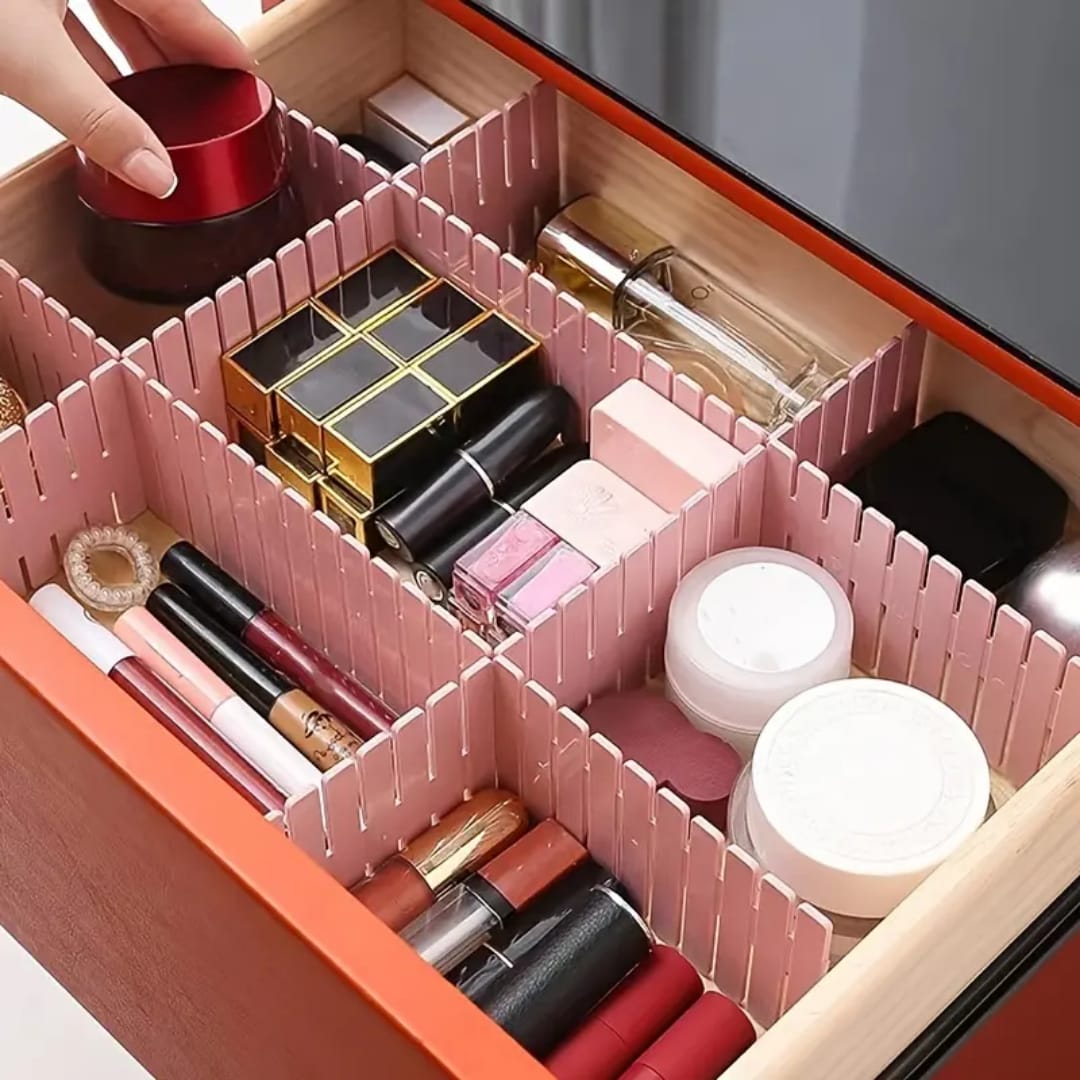 4Pcs Adjustable Drawer Divider