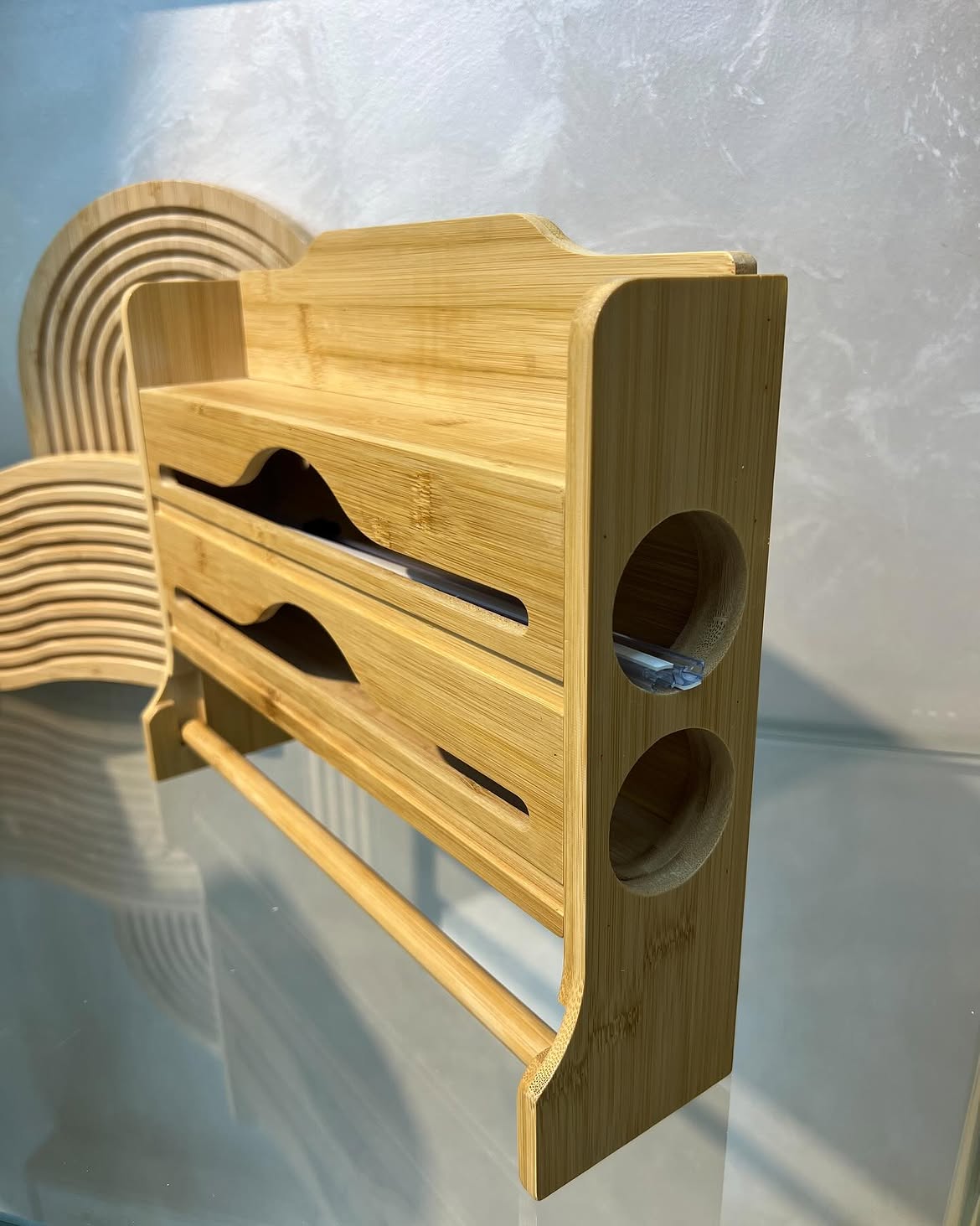 3 in 1 Clingfilm organizer with Cutters