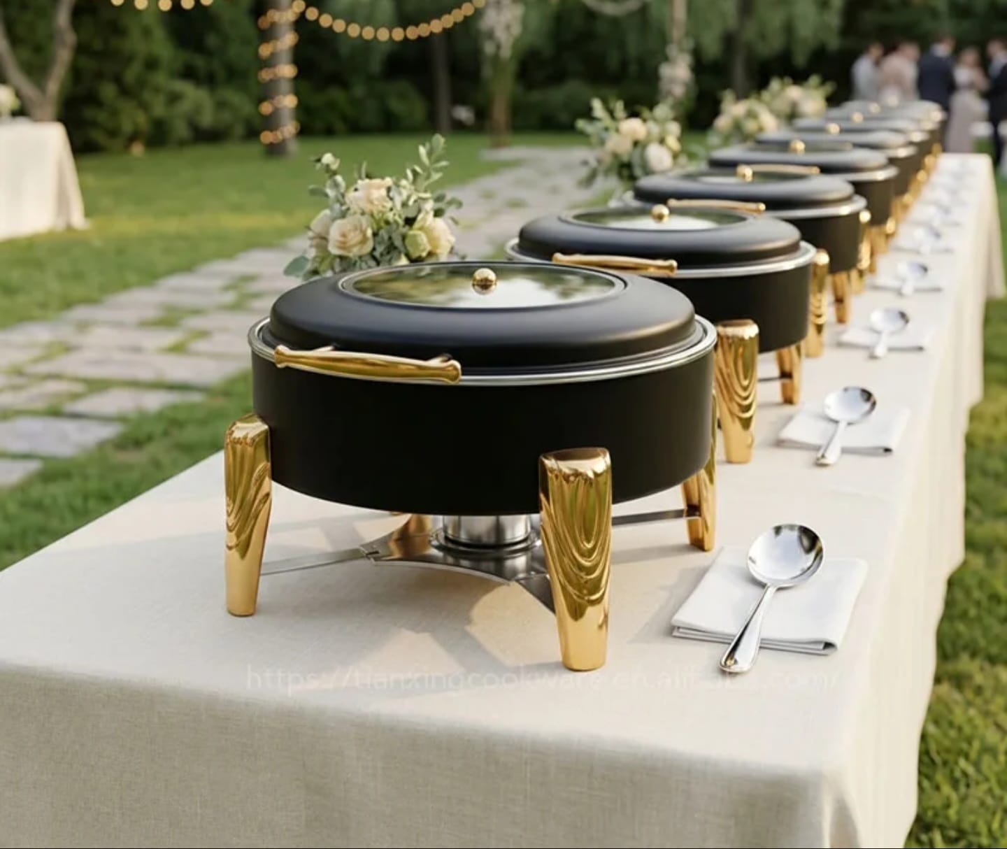 6.0L Square Hydraulic Stainless steel Chaffing Dish Buffet