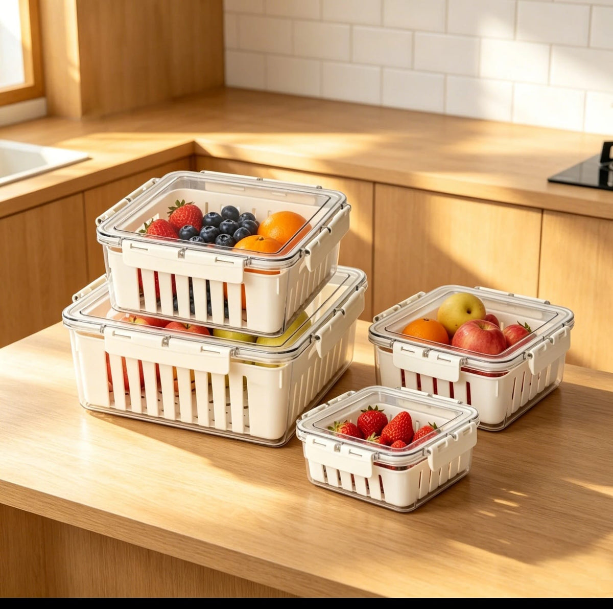 4pcs Food storage containers