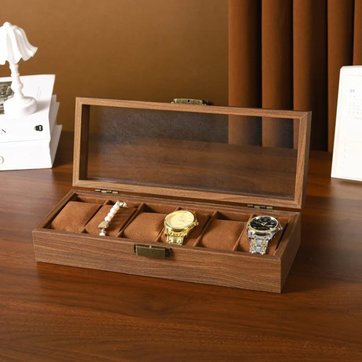 6 slots Premium Quality watch Organizer/ storage box