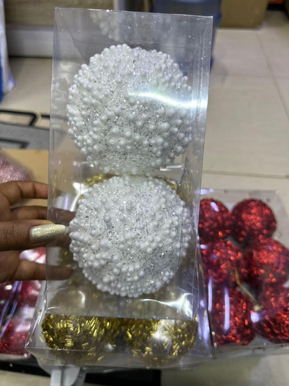 10 cm Christmas ornaments (2pc)