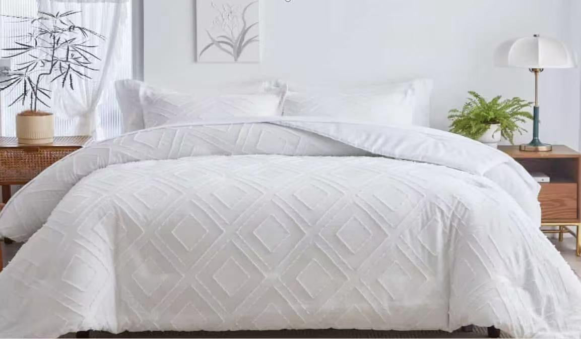 6*7 tufted duvet cover set