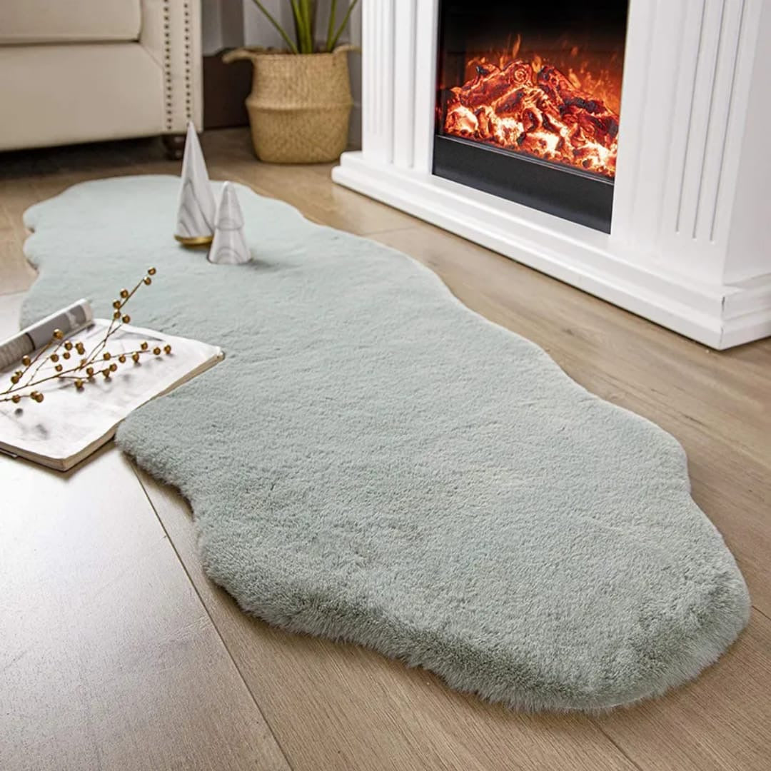 60*170cm rabbit fur faux decorative mat