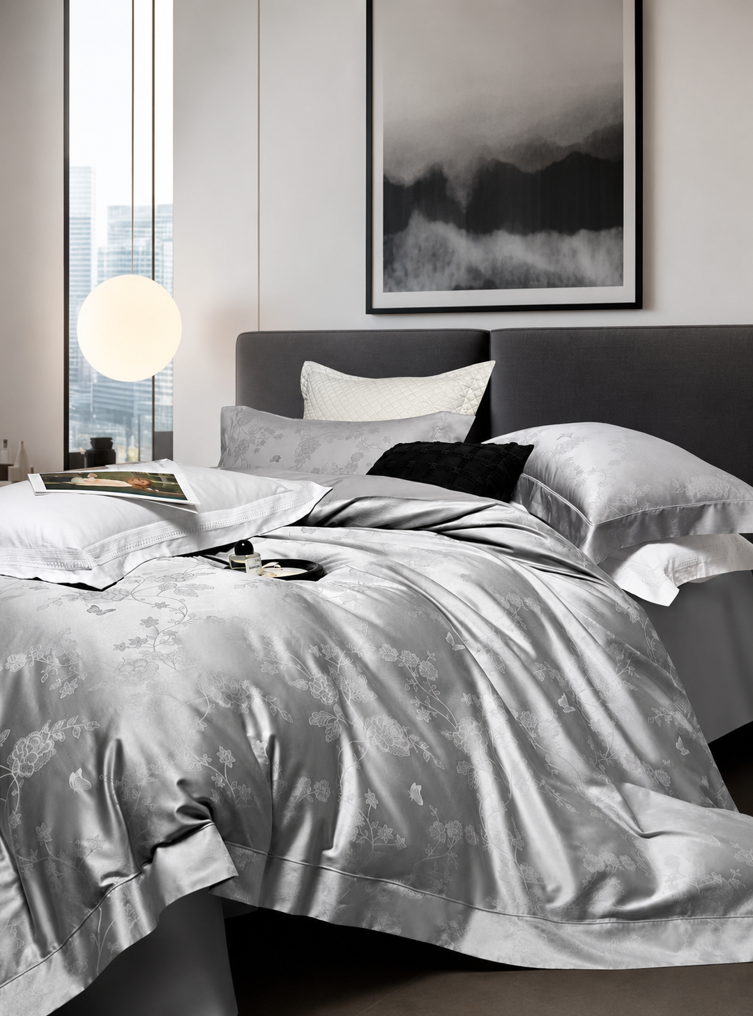 220*240cm 4 pc duvet cover Set (100%)cotton