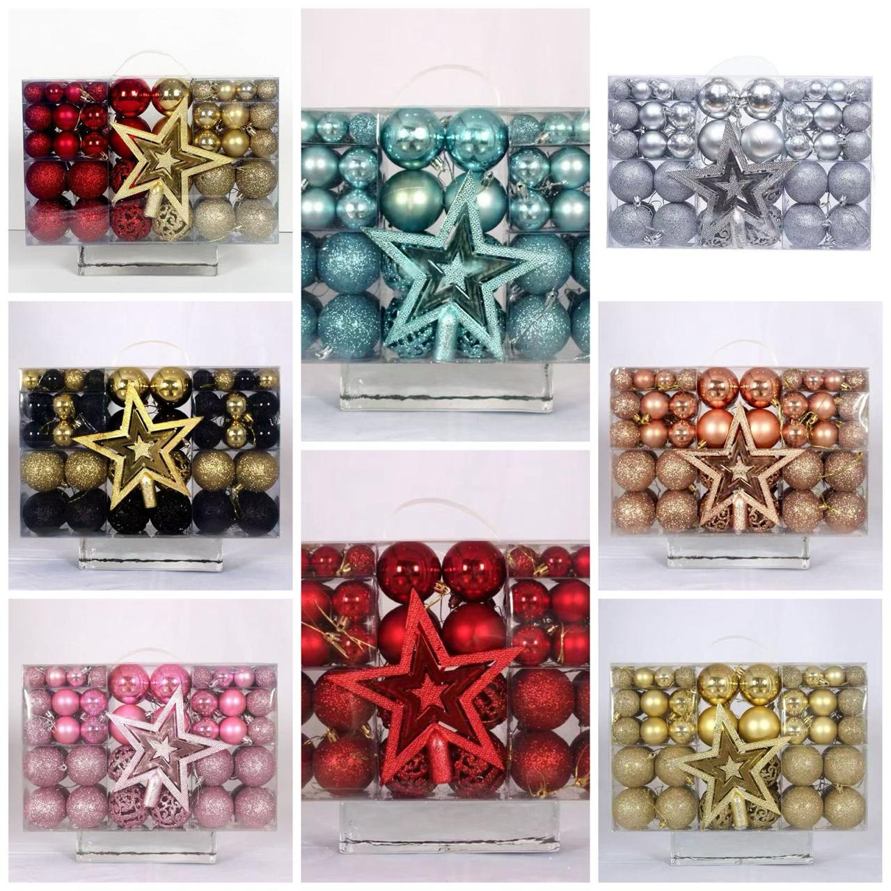 Christmas Balls Ornaments for Christmas Tree (101pcs)