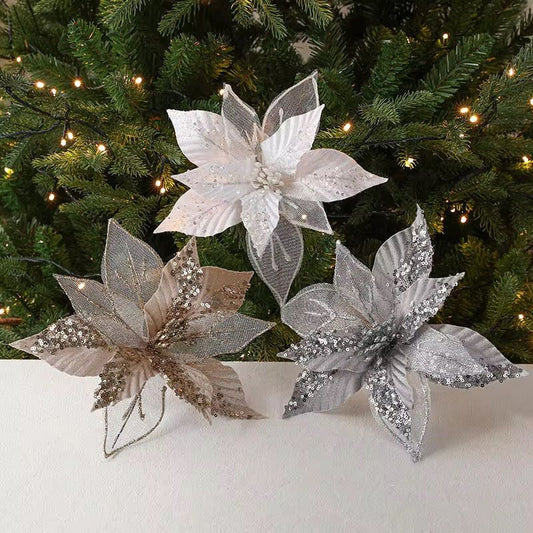 Luxury Christmas Tree Decor Bows 3pcs