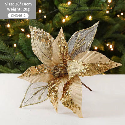 Luxury Christmas Tree Decor Bows 3pcs