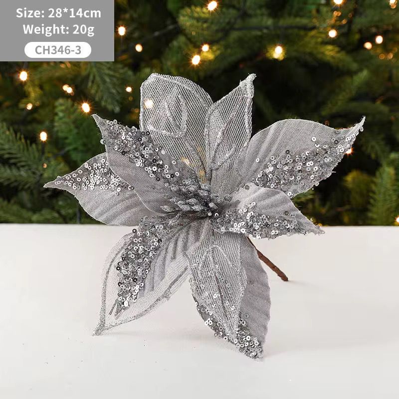Luxury Christmas Tree Decor Bows 3pcs