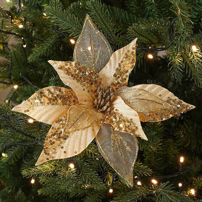 Luxury Christmas Tree Decor Bows 3pcs