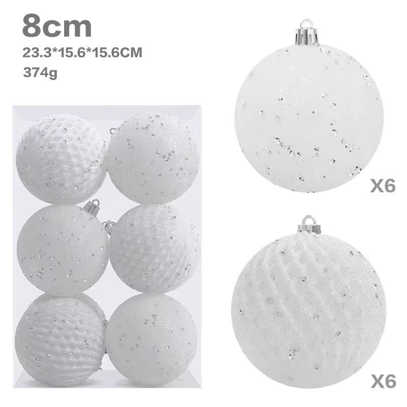 12pcs set christmas ball (8cm)