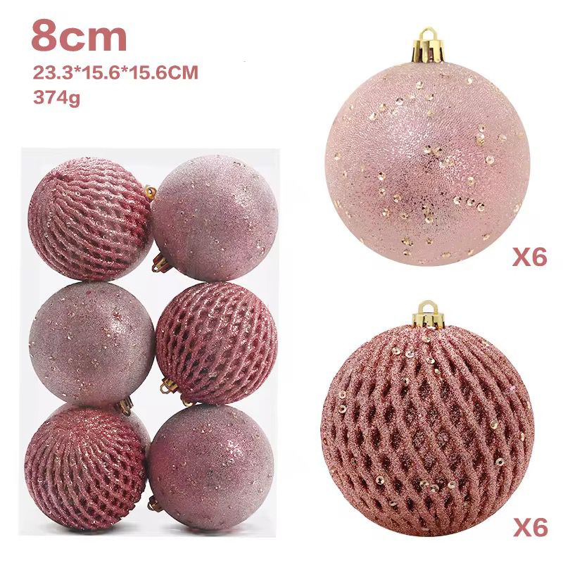 12pcs set christmas ball (8cm)