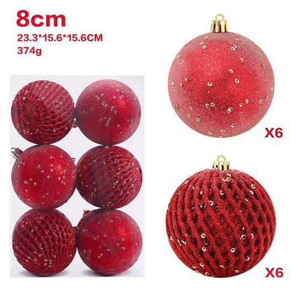 12pcs set christmas ball (8cm)