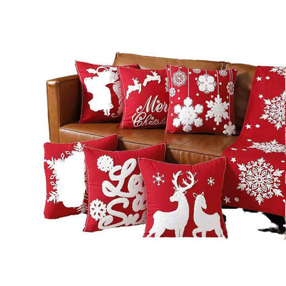 Christmas decorations pillowcases covers Material cotton (45*45cm)