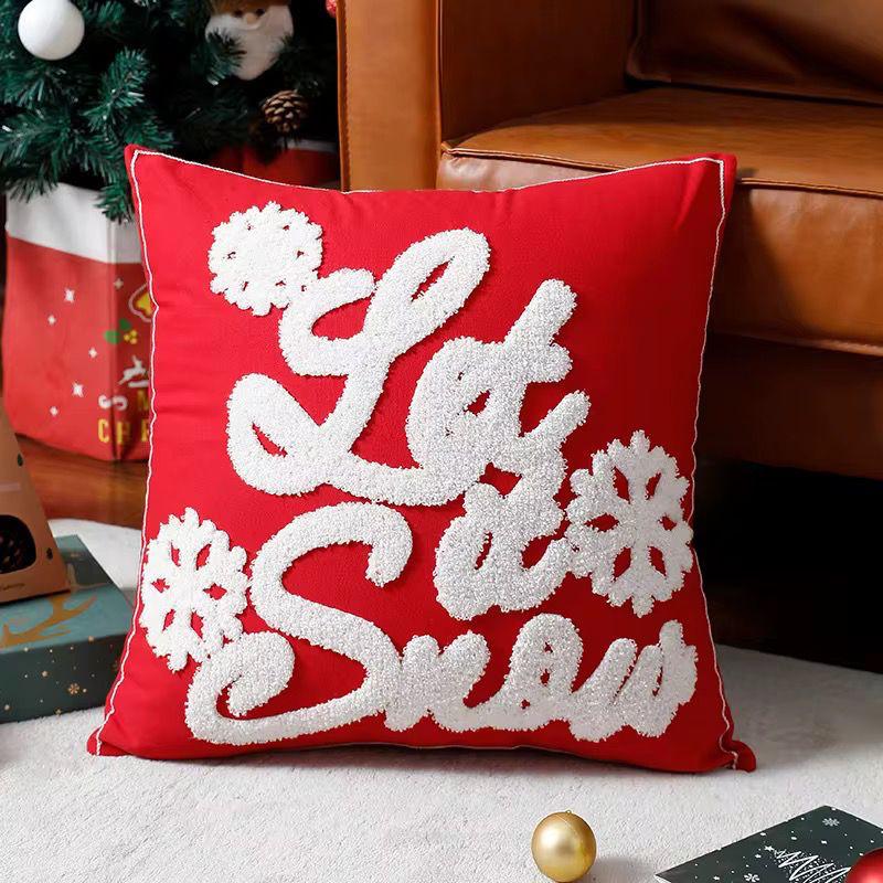 Christmas decorations pillowcases covers Material cotton (45*45cm)