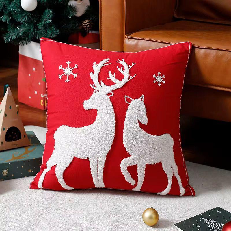 Christmas decorations pillowcases covers Material cotton (45*45cm)