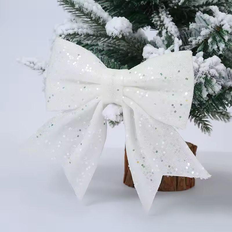 Christmas tree decorating bows Color