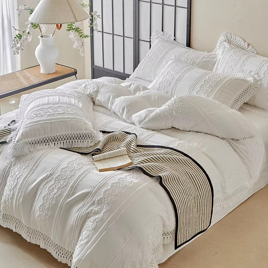 Baroque Floral Cutting Premium 4 pc Duvet cover set