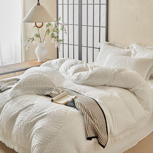 Shearing Floral needle premium 4 pc duvet cover set