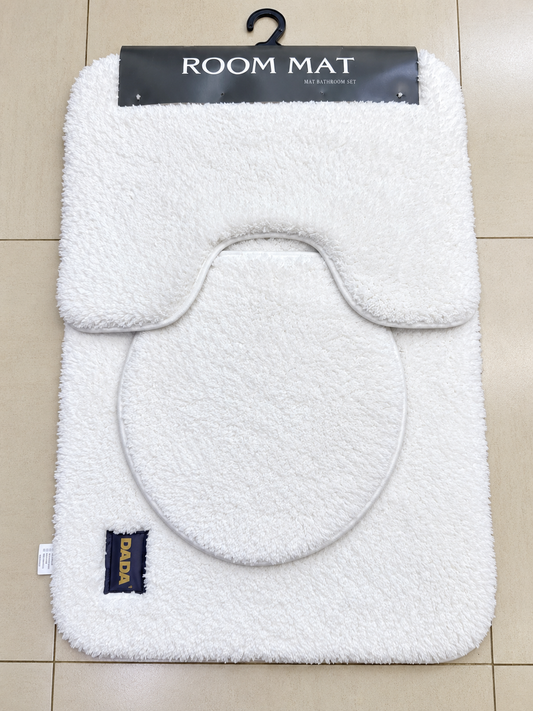 3 Pieces Set Fluffy Bathroom Mats