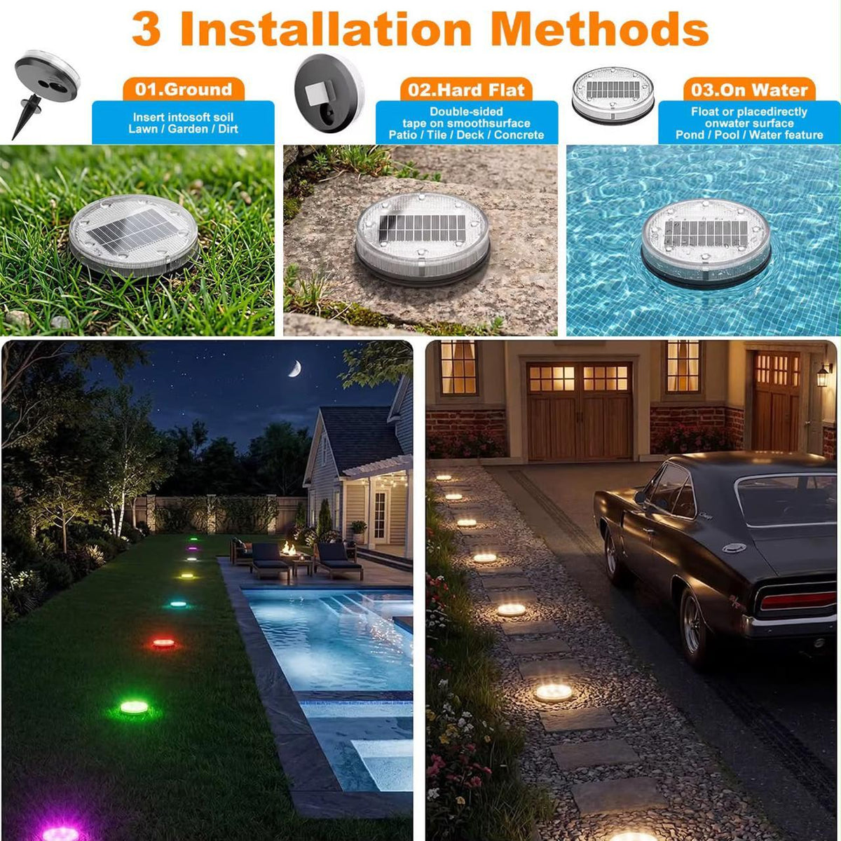 ✨ IP65 Outdoor Ground Lights – 20 Pack