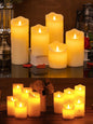 5 pcs set Dripping Wax Look LED Candles