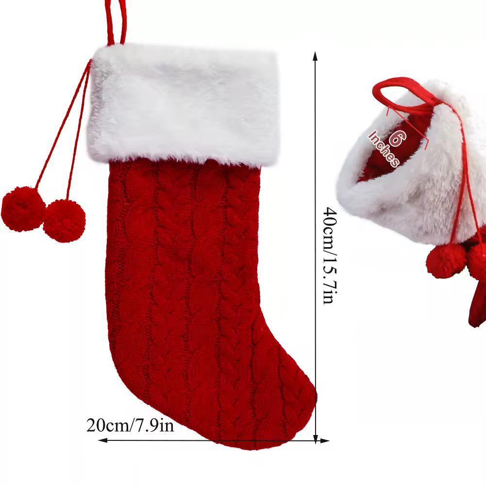 Knit Christmas fireplace socks