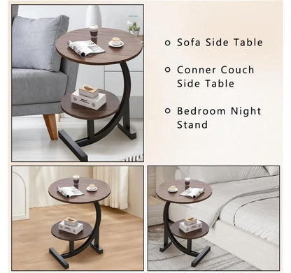 Double layer Shape Side Table