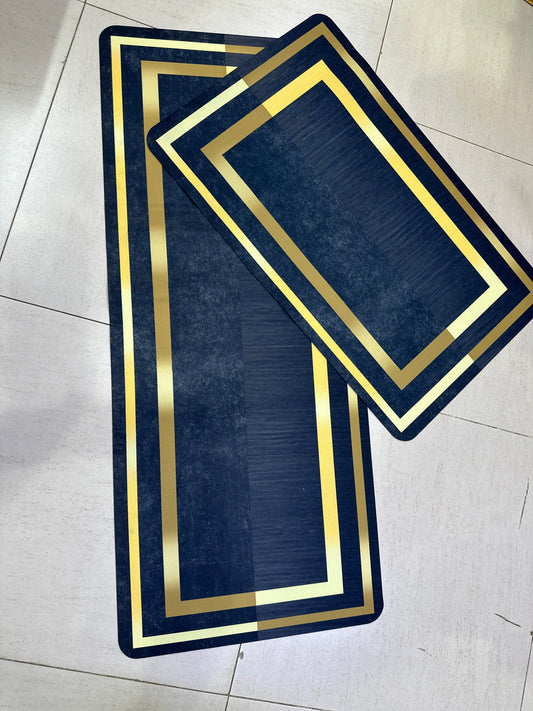 High Quality 2pc Kitchen Mat (With Rubber)