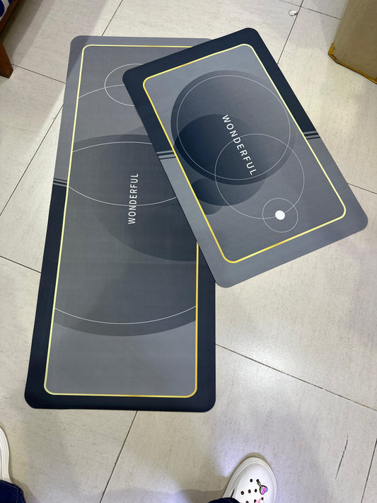 High Quality 2PC Rubber Kitchen Mats