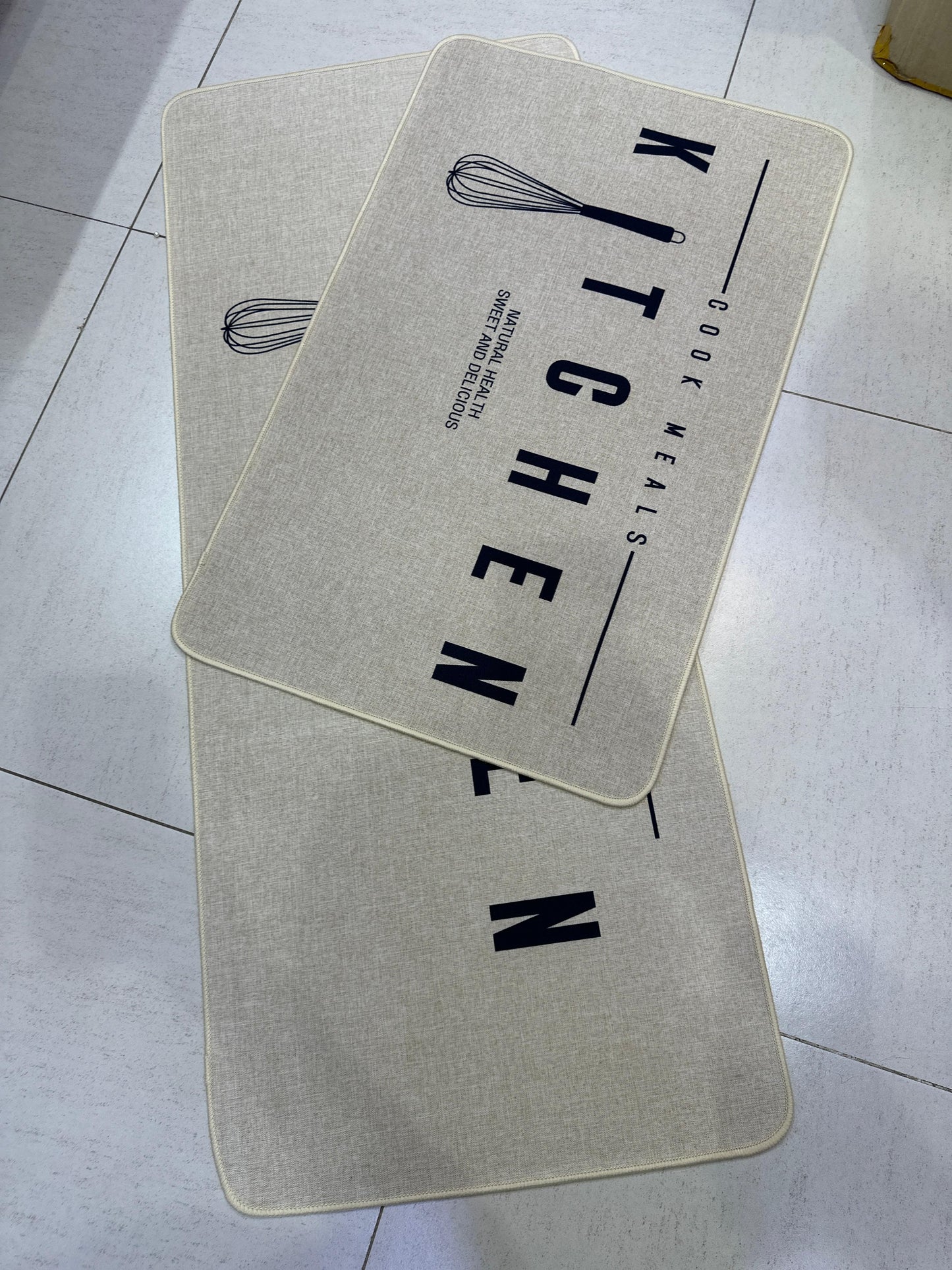 High Quality 2PC Rubber Kitchen Mats