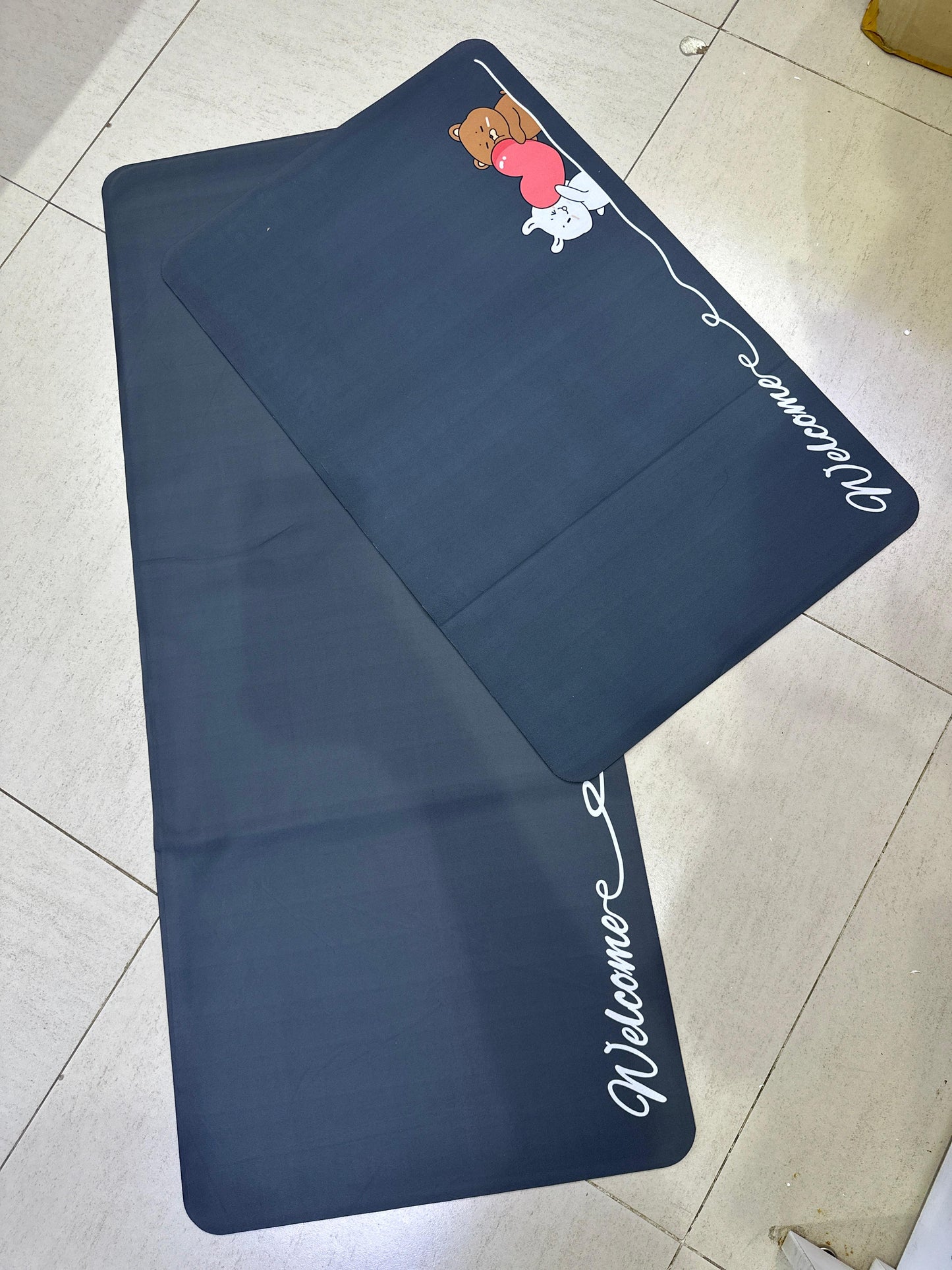 High Quality 2PC Rubber Kitchen Mats